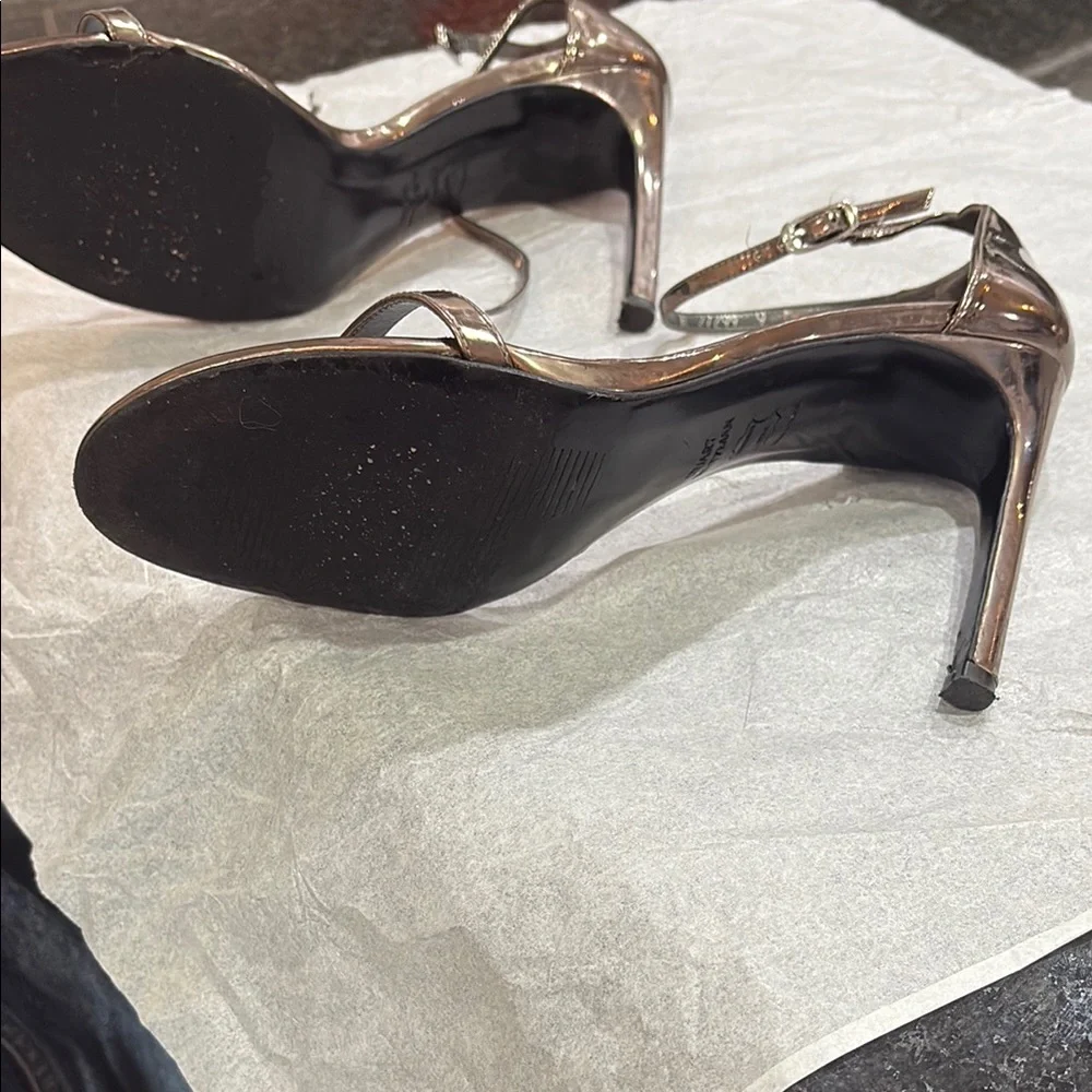 Stuart Weitzman metallic 4 in  Heels Elegant Design - Picture 3 of 3